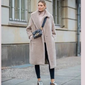 Wool teddy coat